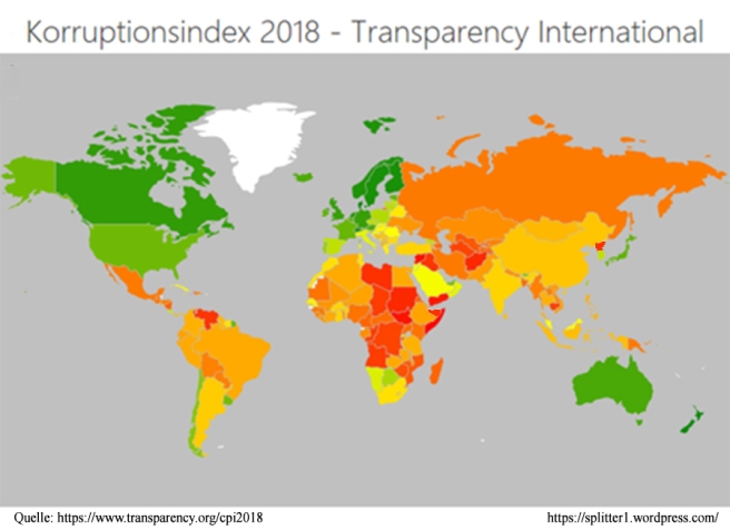 Corruption Perceptions Index, Korruptionsindex 2018 - Transparency International